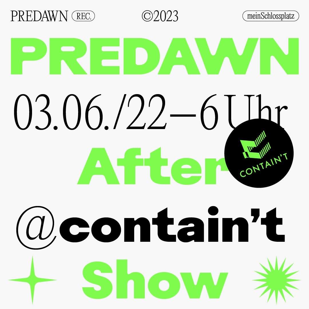 Predawn Festival After Show - フライヤー表
