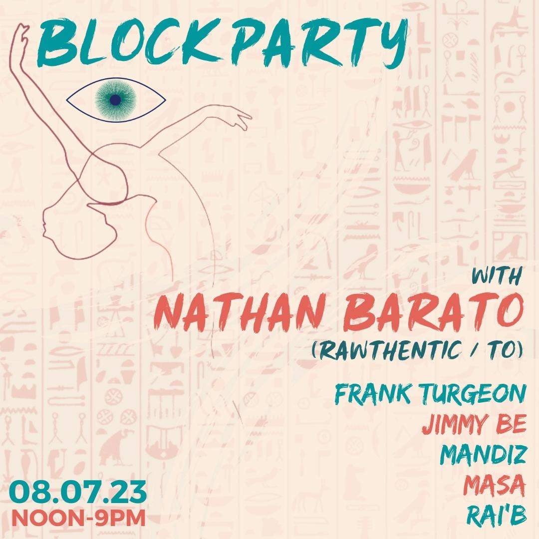 BLOCKPARTYMTL 001 with Nathan Barato / Mandiz / Jimmy Be / Frank Turgeon / Rai'B & Masa - Página frontal