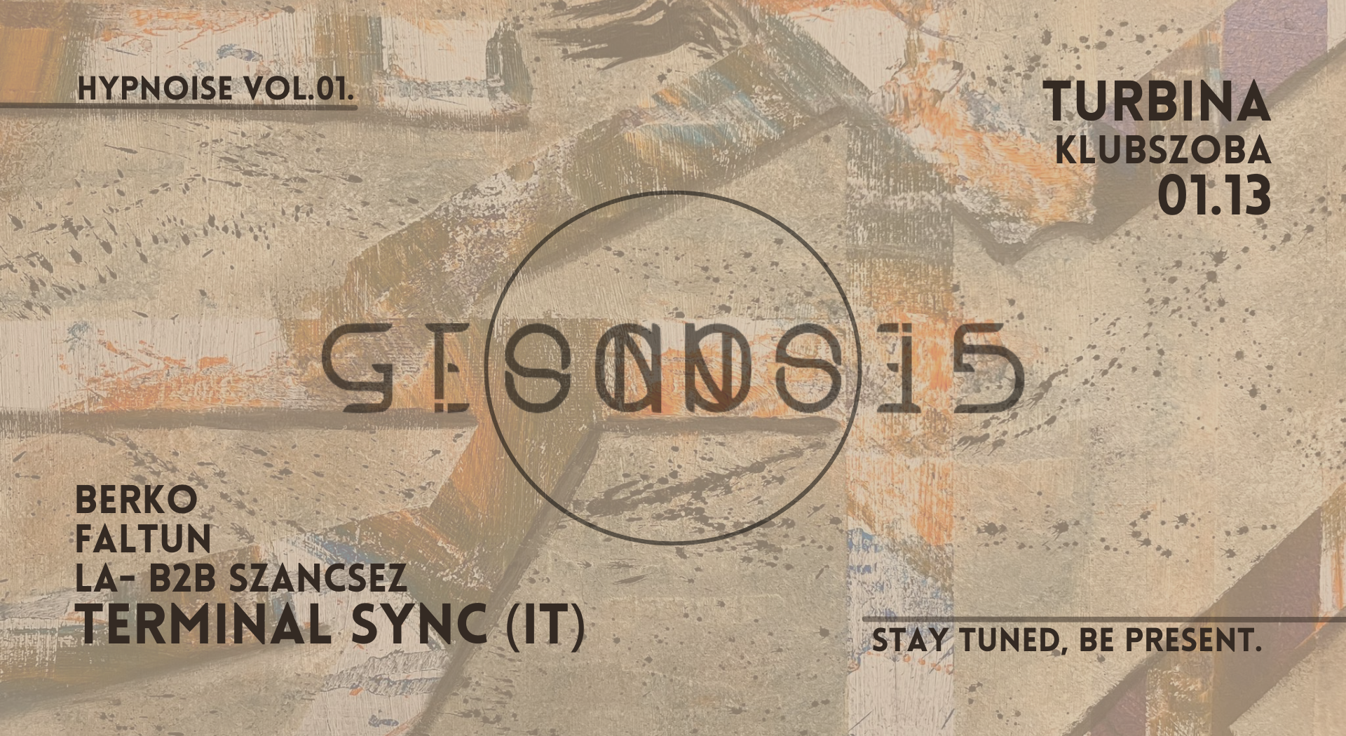 Geonosis - HYPNOISE VOL.01 /// Terminal Sync (IT) - フライヤー表