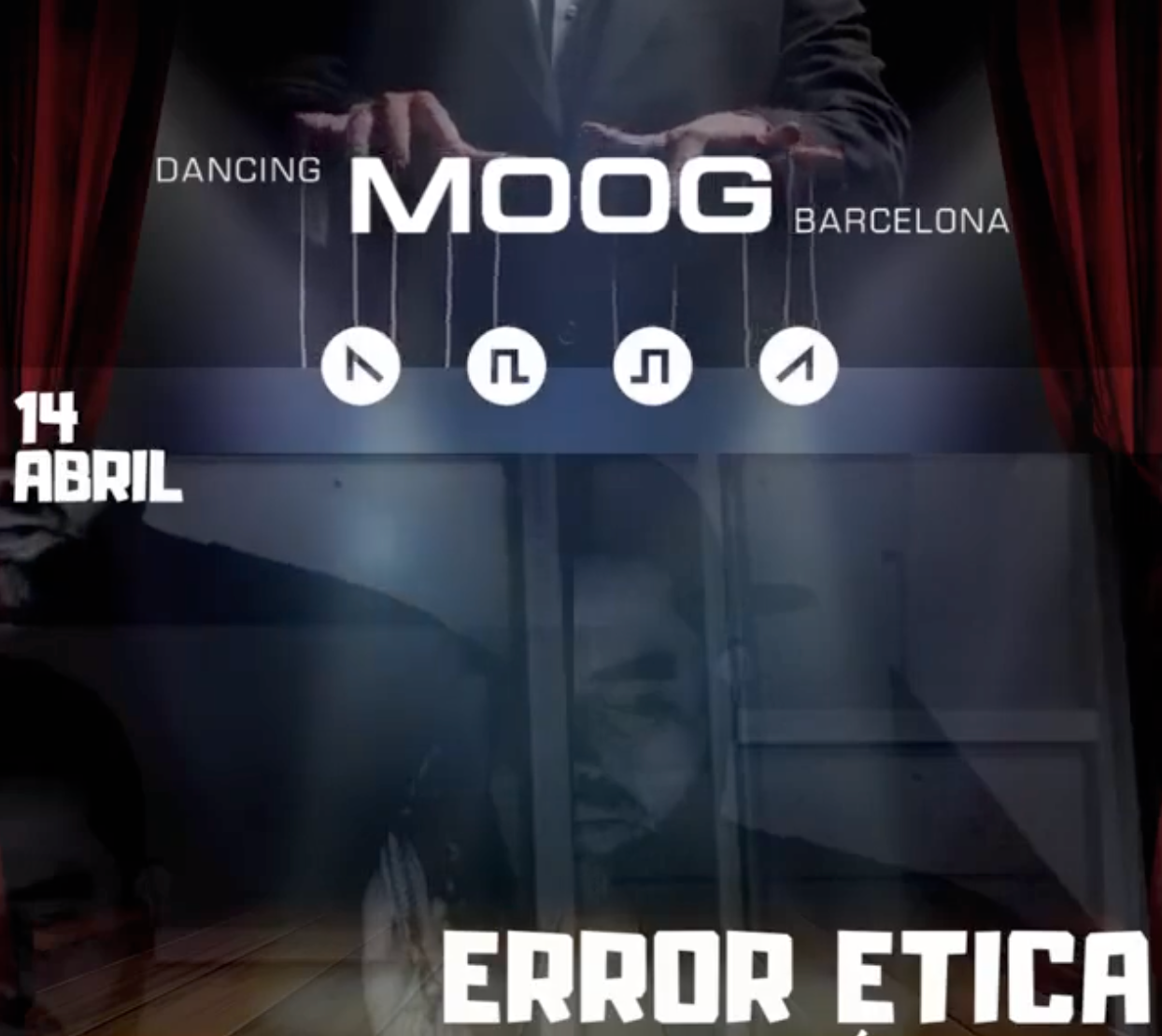 Dancing Moog Presents - フライヤー表