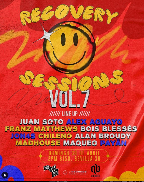 Recovery Sessions Vol. 7 - フライヤー表