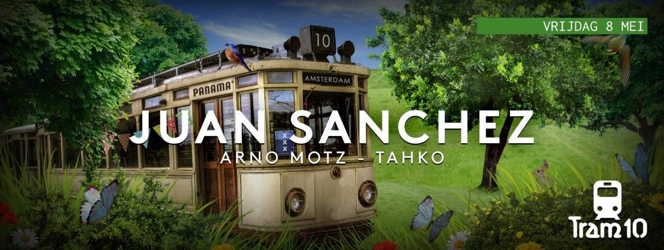 Tram 10 met Juan Sanchez - Página frontal