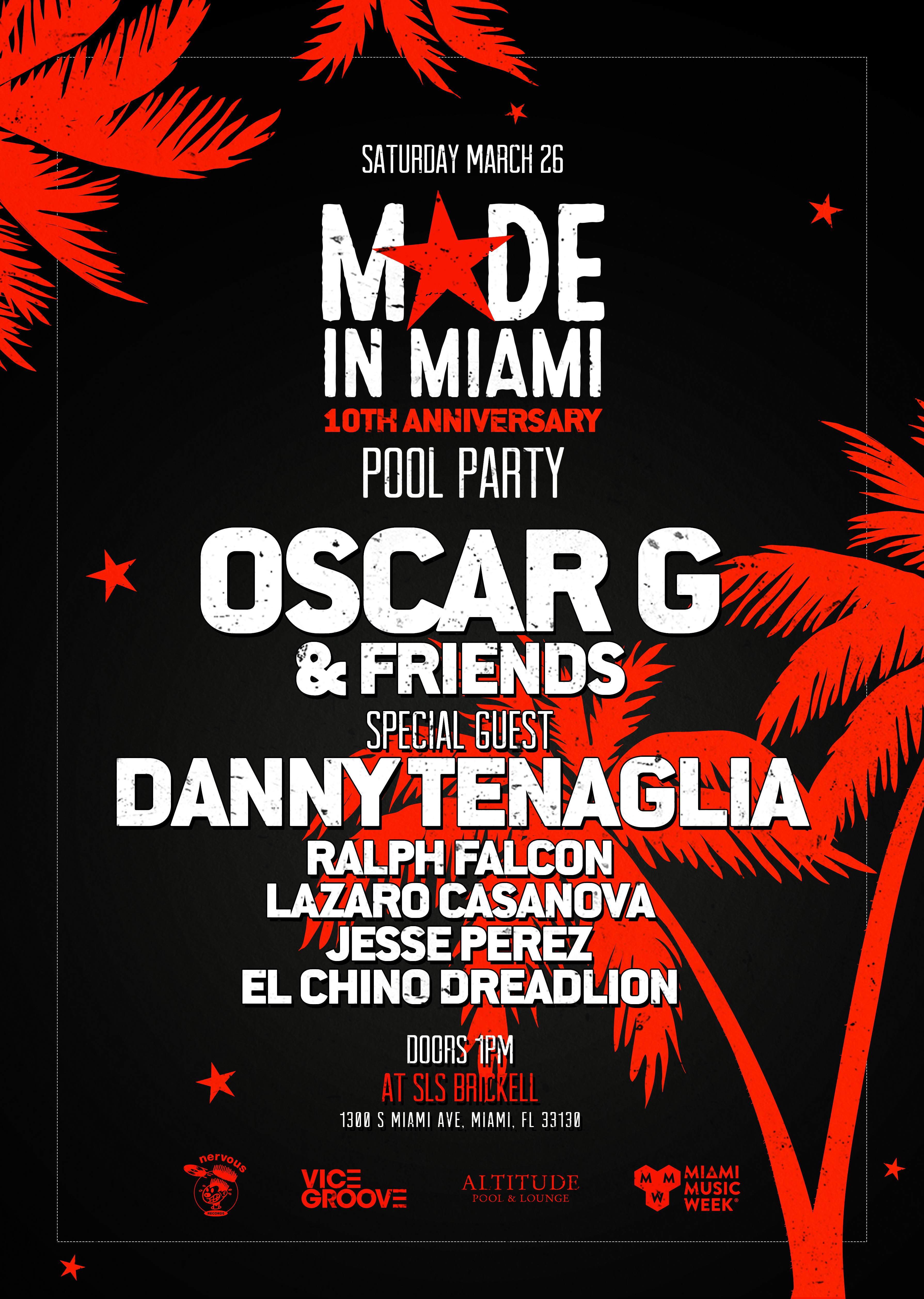 Oscar G & Special Guest Danny Tenaglia - Made In Miami 10 Year Anniversary Pool Party - Página trasera