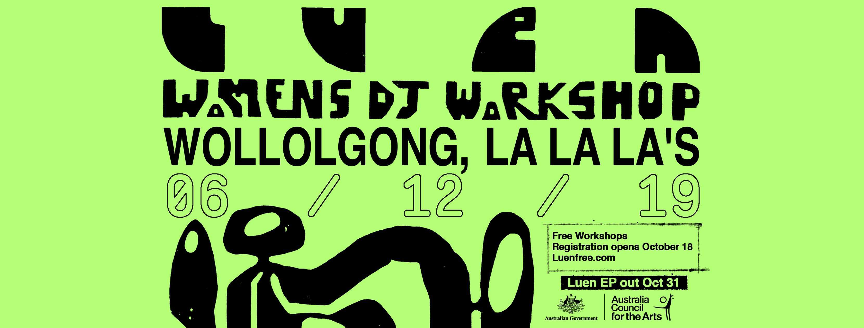 Women's DJ Workshops Wollongong - Página frontal