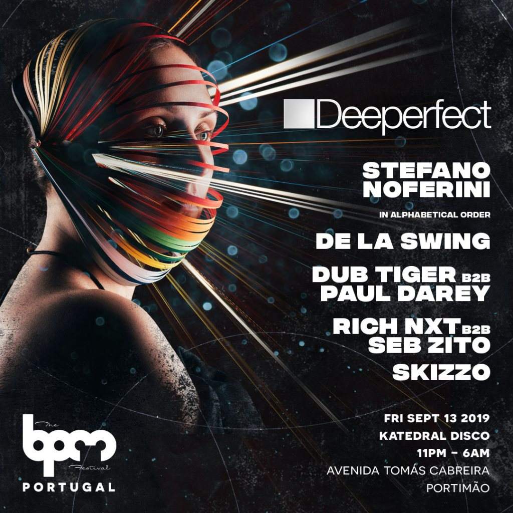 BPM Festival 2019: Deeperfect - Flyer front