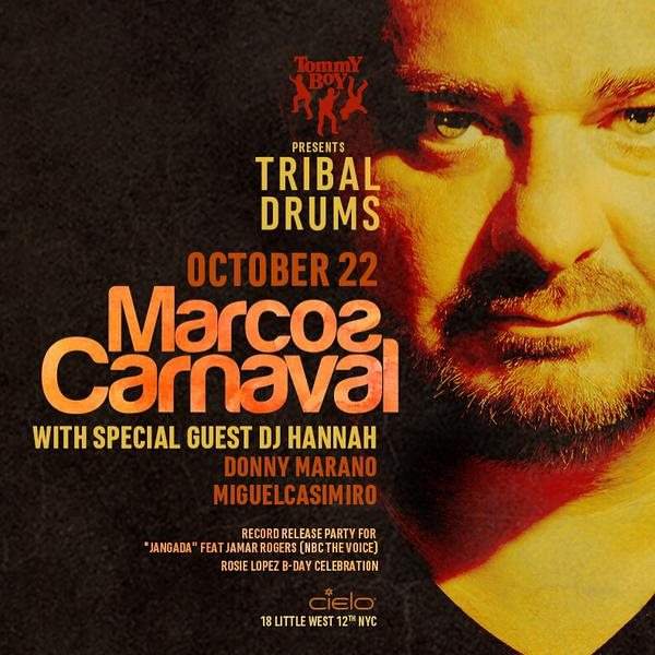 Tommy Boy's Tribal Drums - Marcos Carnaval, DJ Hannah, Donny Marano, Miguelcasimiro - Página frontal
