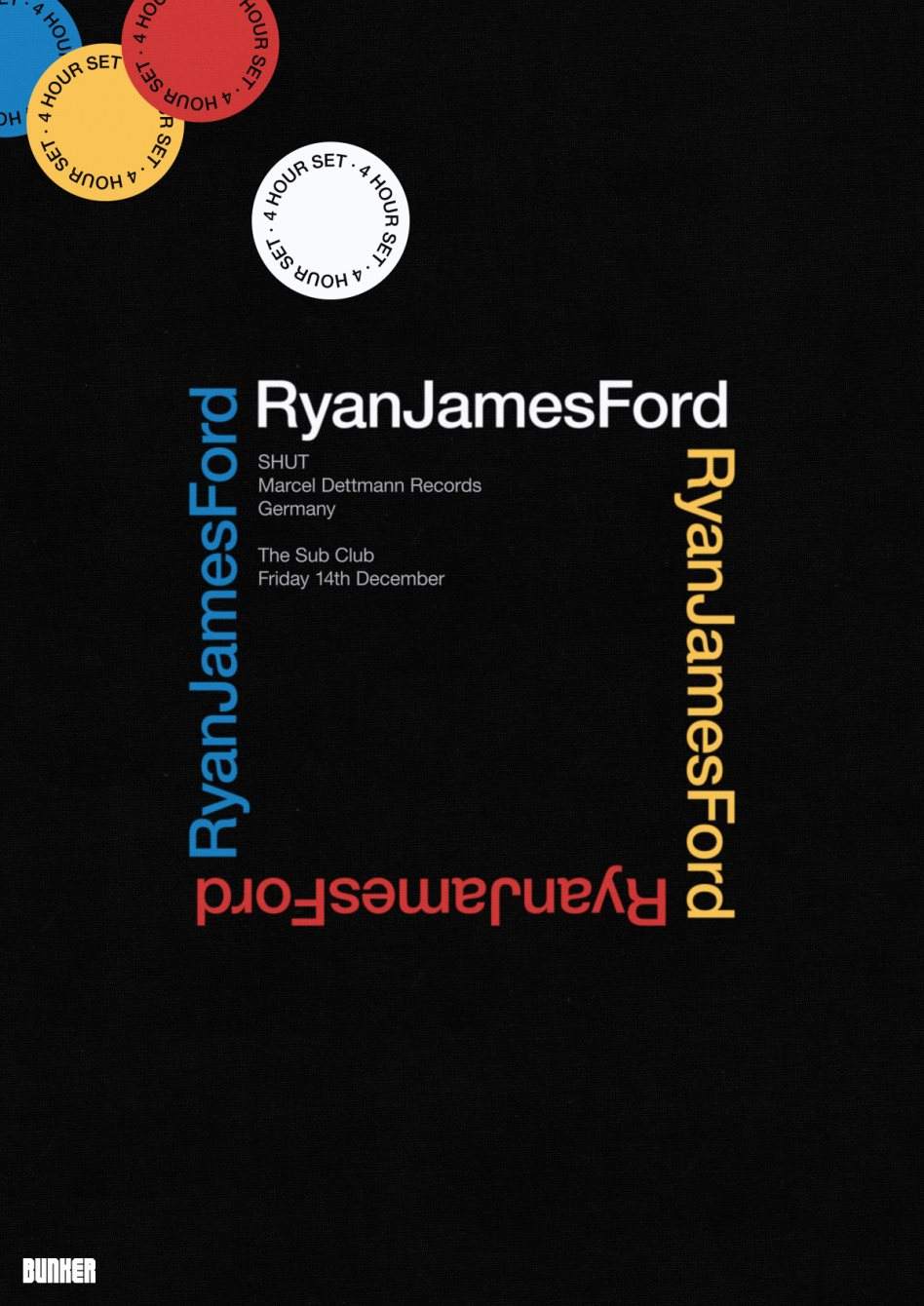Bunker presents Ryan James Ford (4 Hour Set) - Página frontal