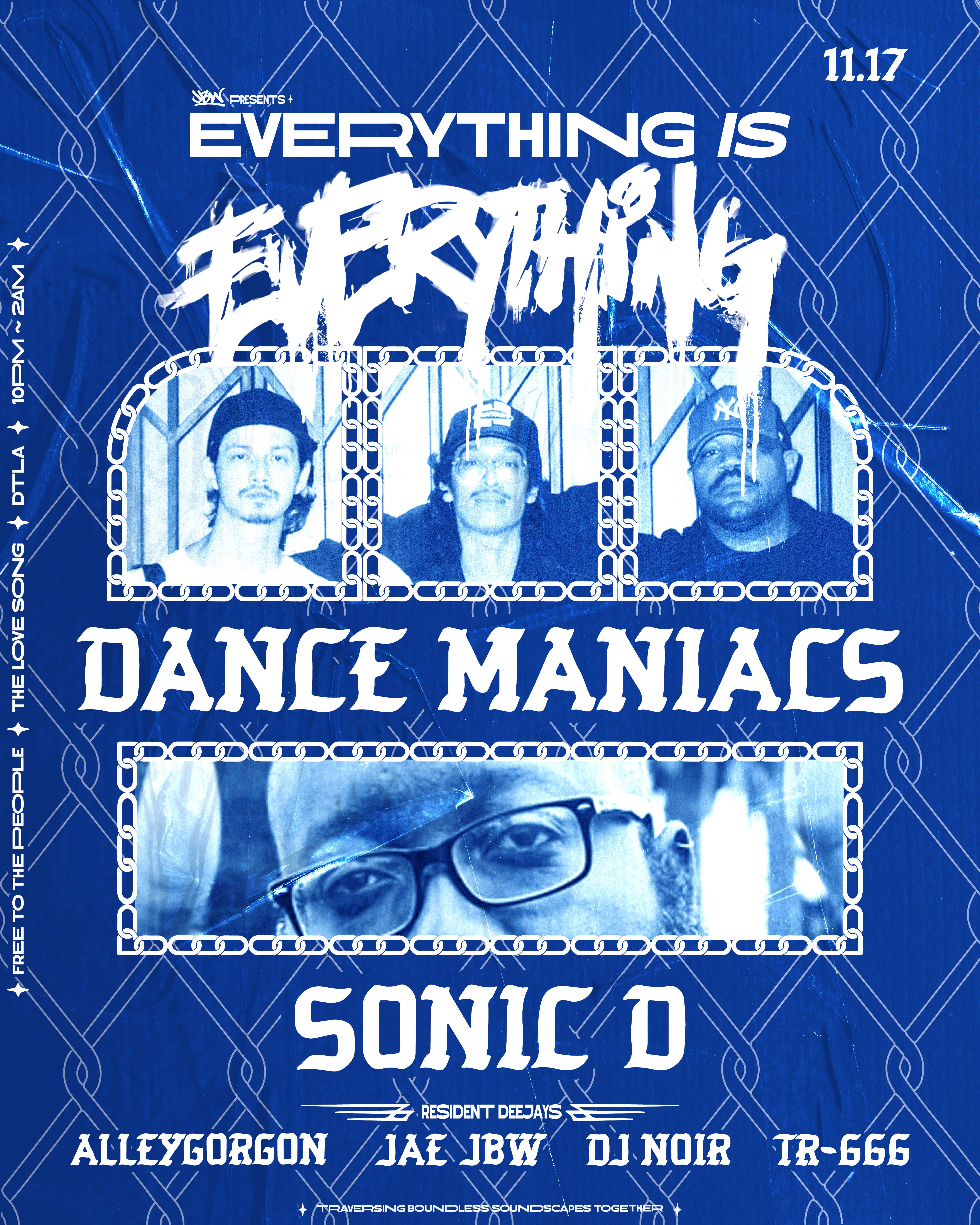 Everything is Everything w/ Dance Maniacs & Sonic D - Página frontal