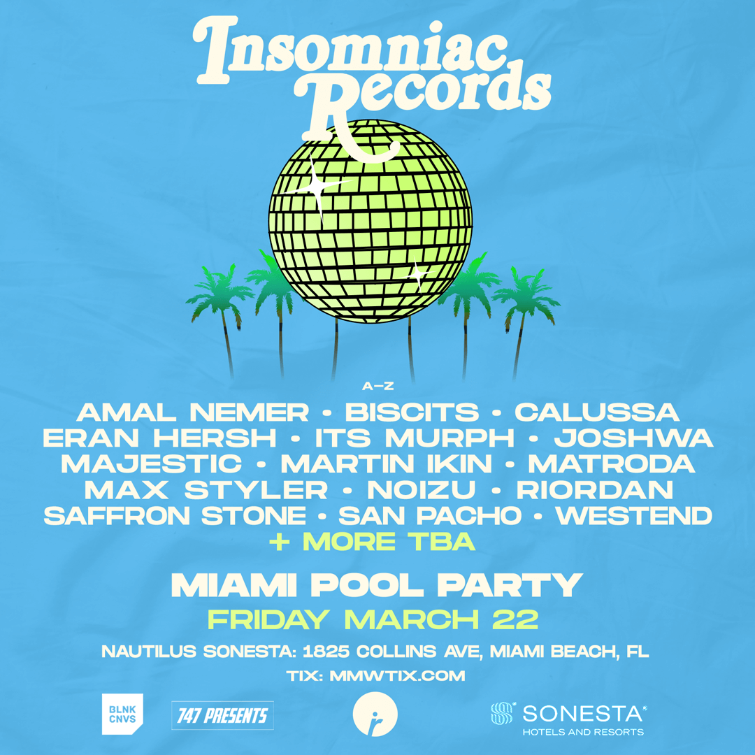 Insomniac Records Pool Party - フライヤー表