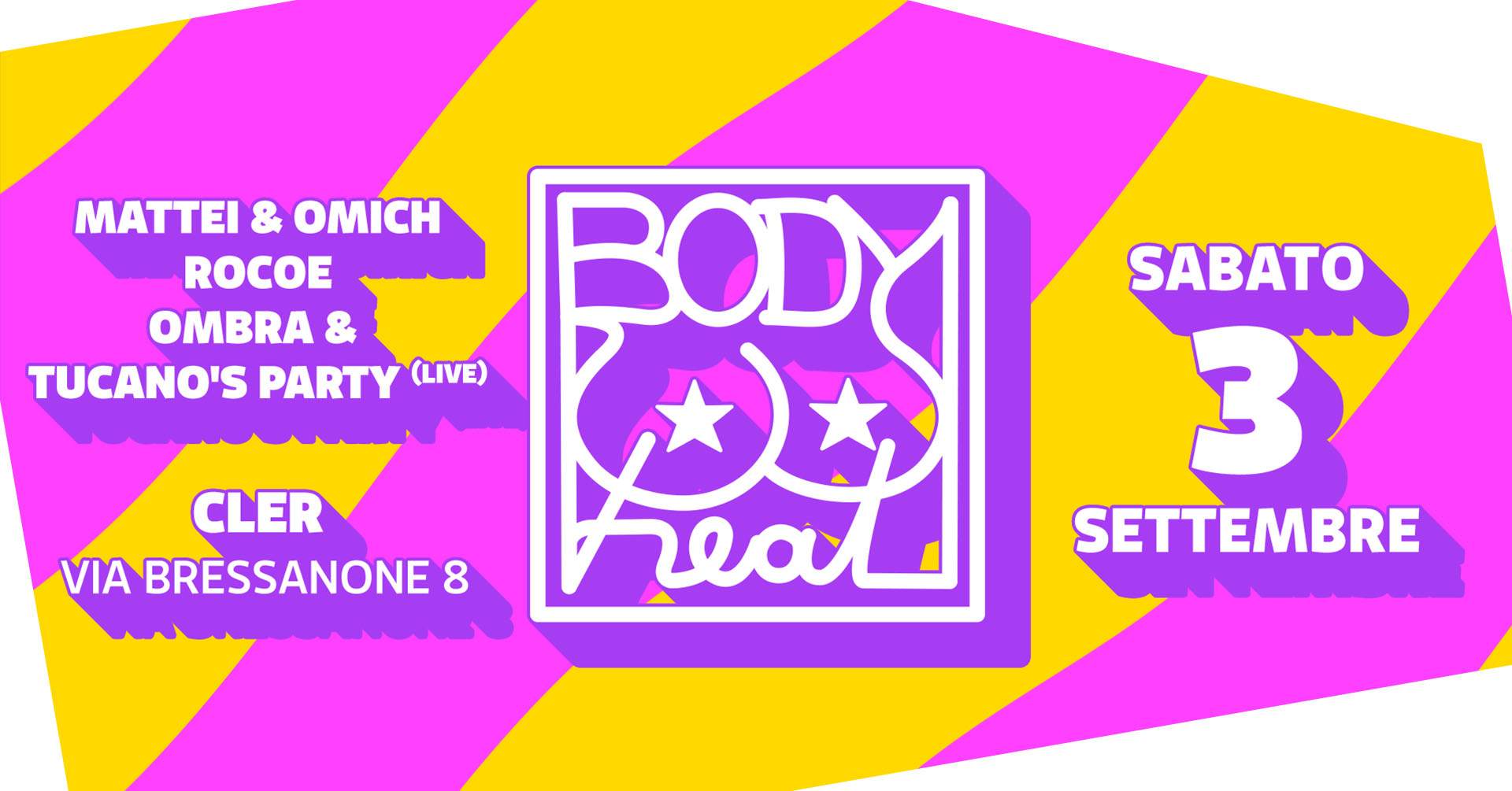 Body Heat Rooftop Party - フライヤー表