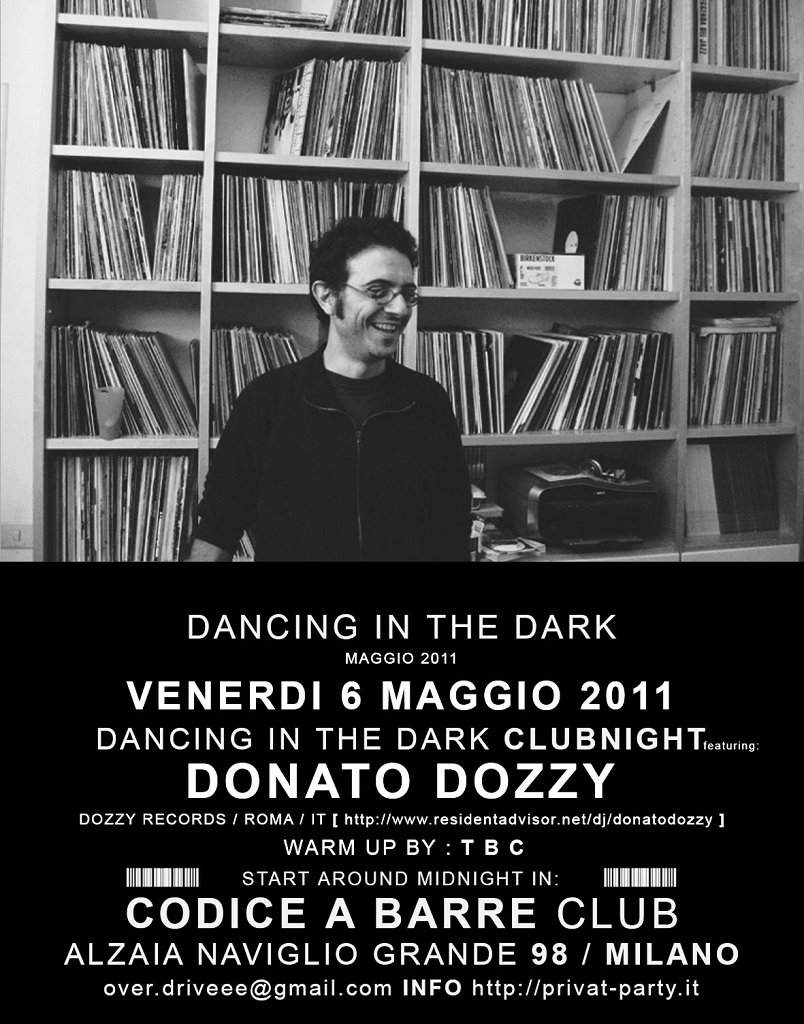 Donato Dozzy / Privat ' S Dancing In The Dark at Codice a Barre, Milan