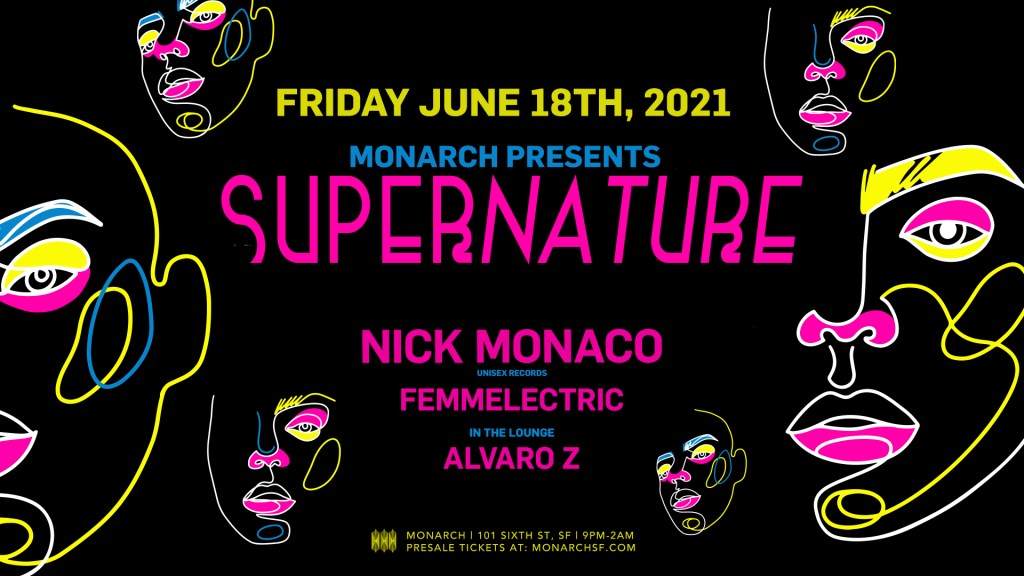Supernature feat. Nick Monaco - フライヤー表
