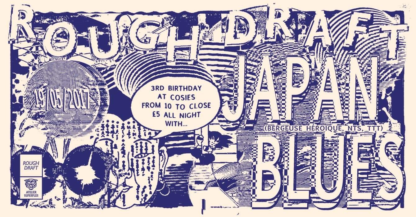 Rough Draft 3rd Birthday with Japan Blues  - フライヤー裏