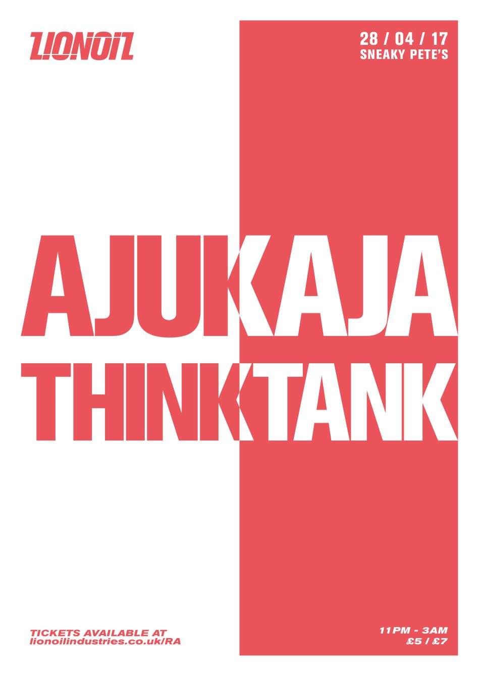 Lionoil: Ajukaja & Thinktank - フライヤー表