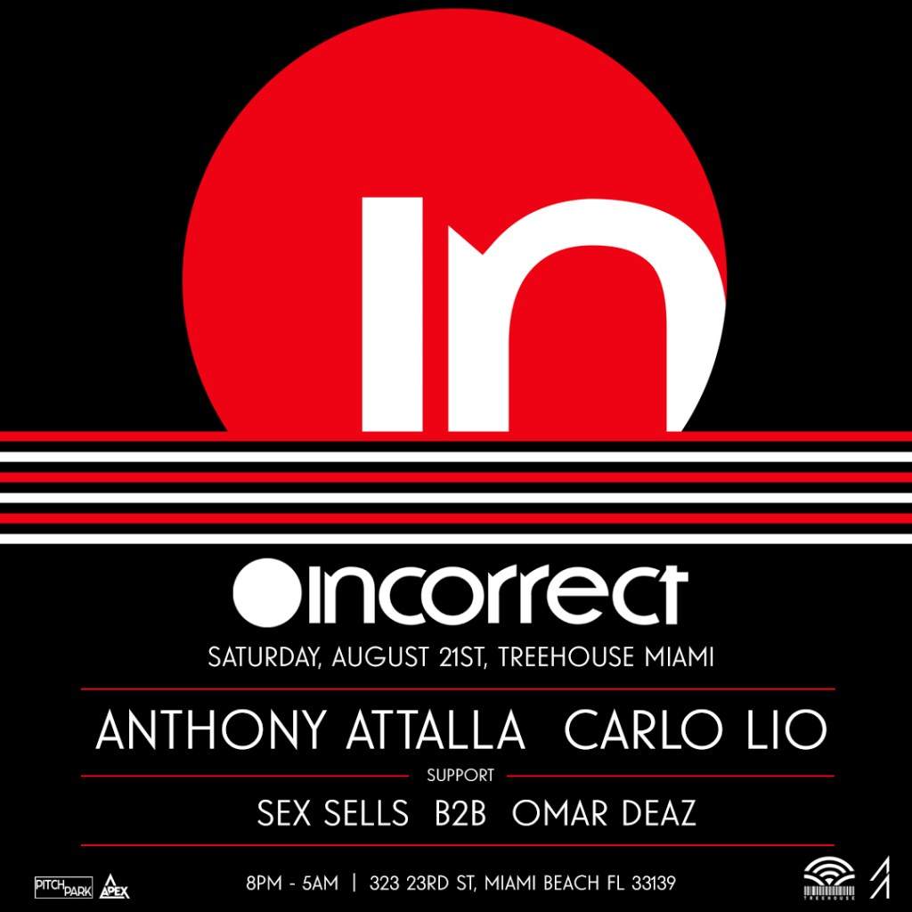 Incorrect Showcase with Anthony Attalla & Carlo Lio - フライヤー表