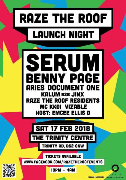Raze the Roof: Launch feat. Serum, Benny Page, Document One & More - Página frontal
