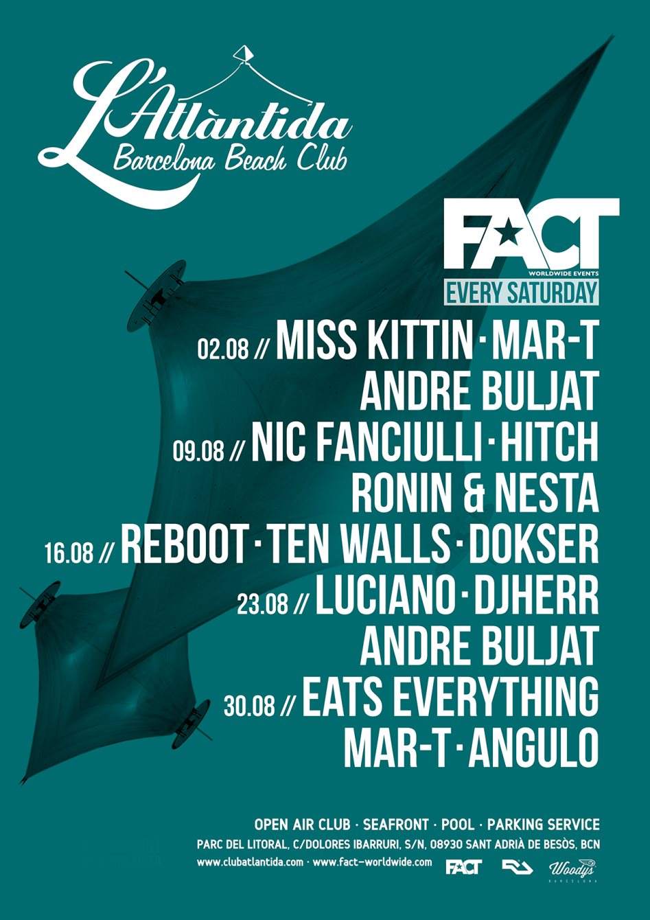 Fact presents Eats Everything, Mar-T, Angulo - フライヤー裏