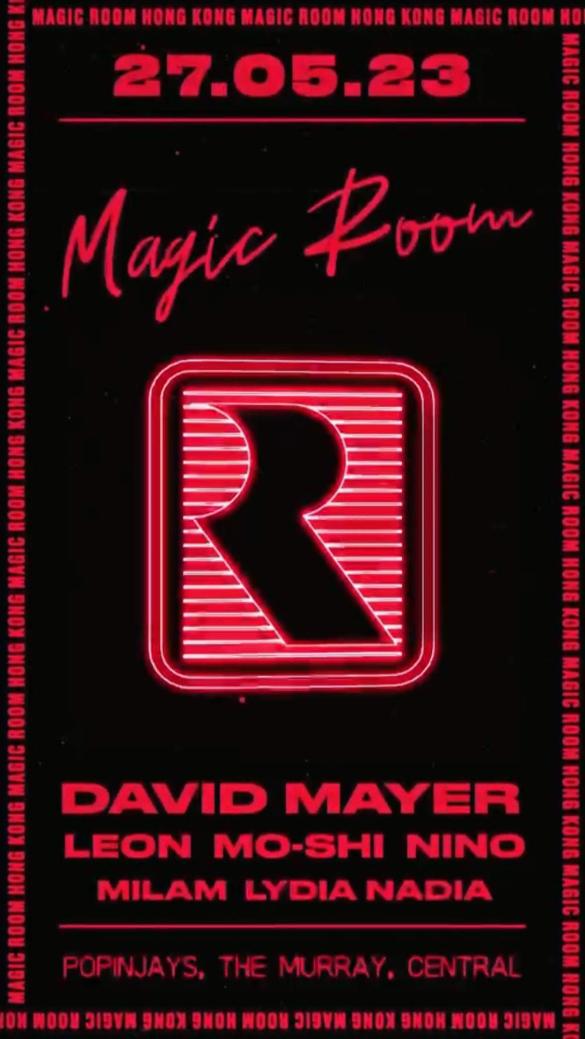 Magic Room - David Mayer - Hong Kong - フライヤー表