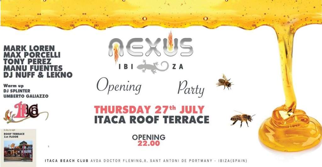 Nexus Opening Party - フライヤー表
