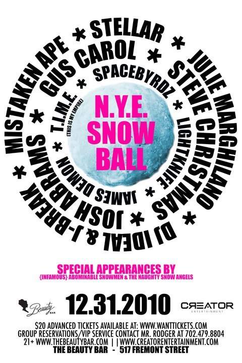 Las Vegas New Years Eve Snowball Gala - フライヤー表