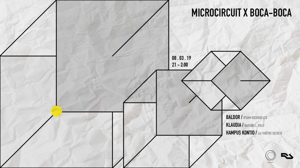 Microcircuit x Boca-Boca - フライヤー表