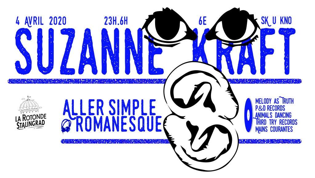 Suzanne Kraft, Aller Simple, Romanesque at La Rotonde - フライヤー表