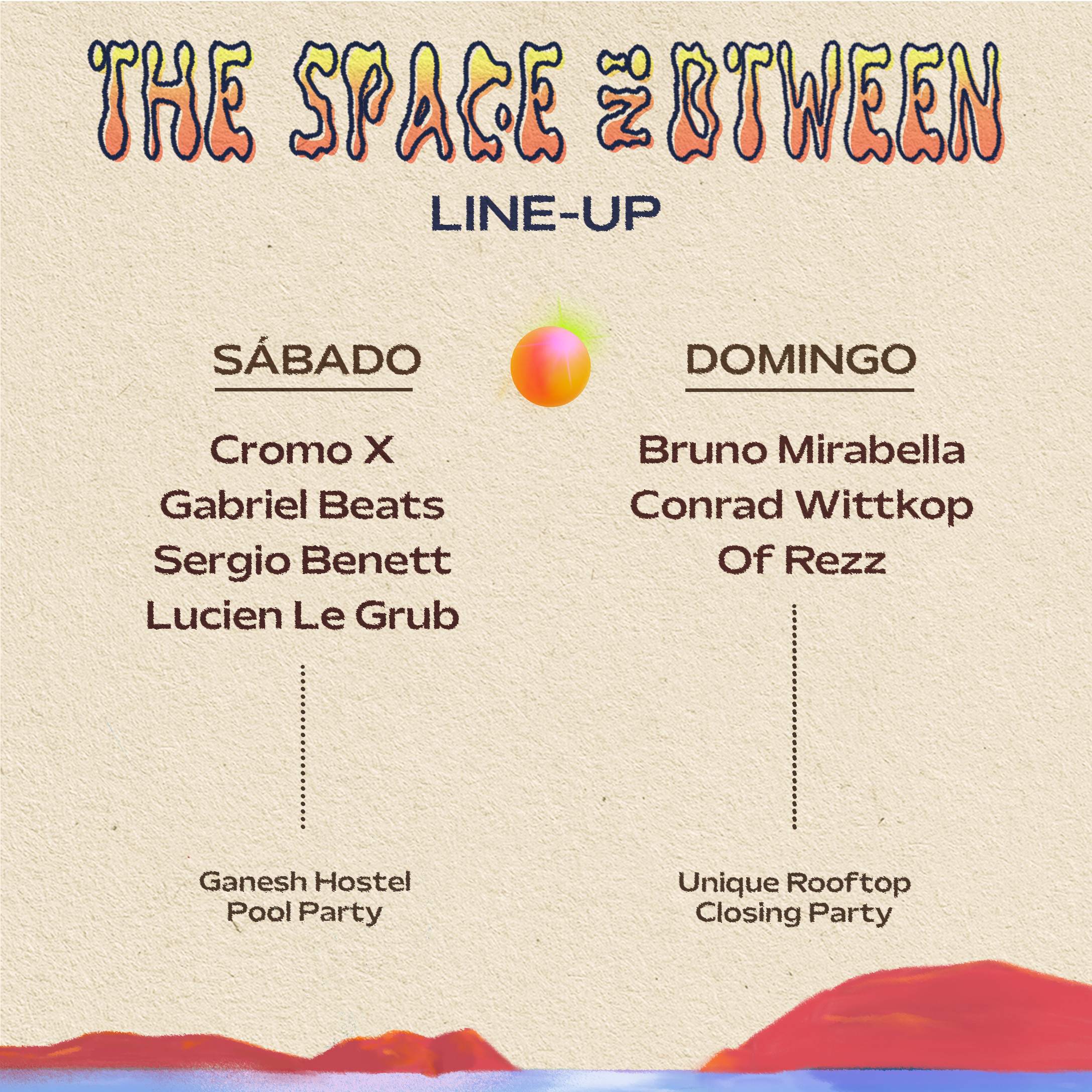 The Space in Between Festival - Página trasera