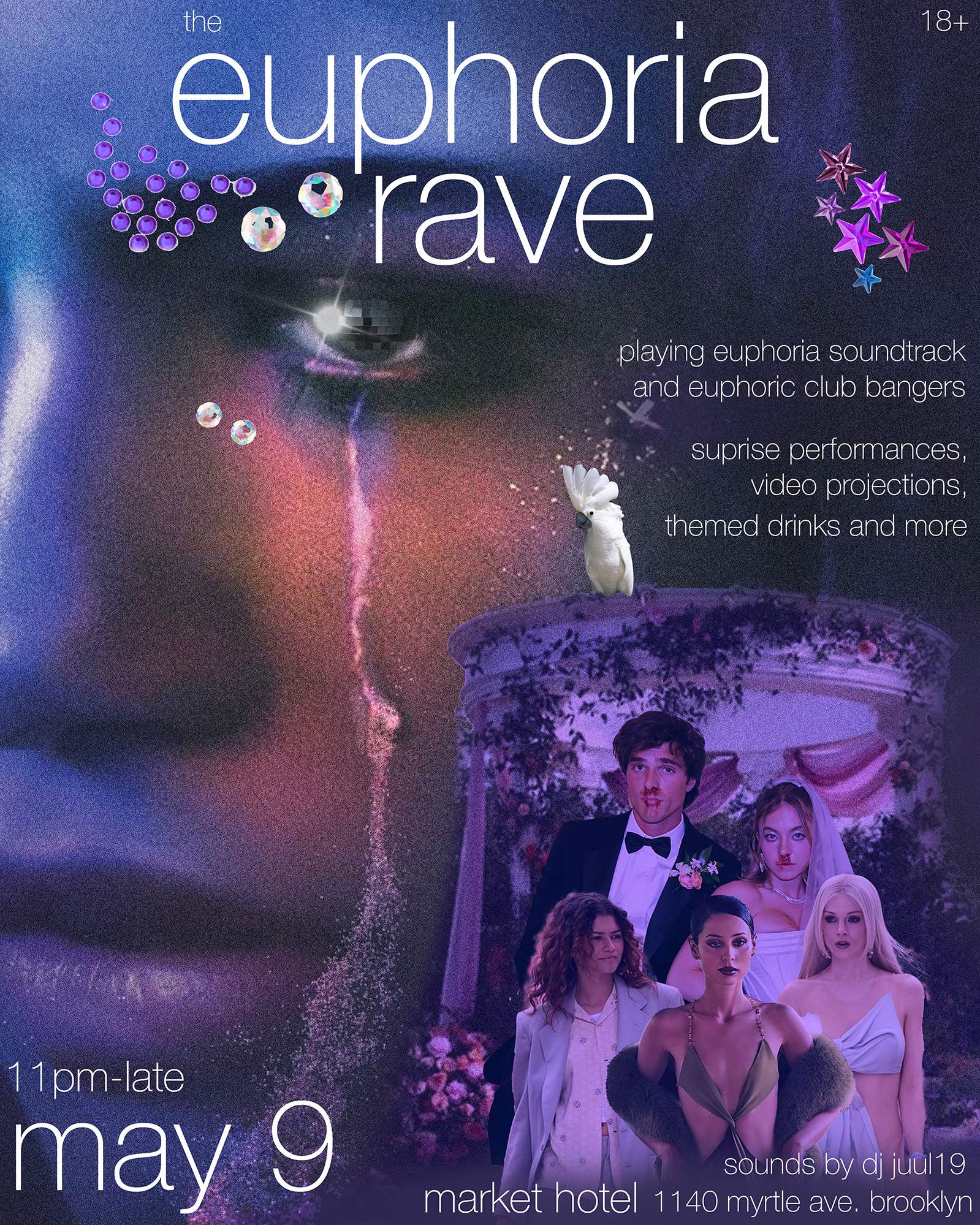 the euphoria rave at Market Hotel, New York City