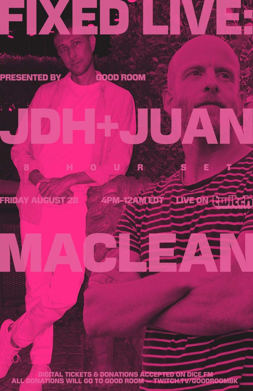 FIXED Livestream: Juan Maclean + JDH (8 Hours Back to Back) - Página frontal