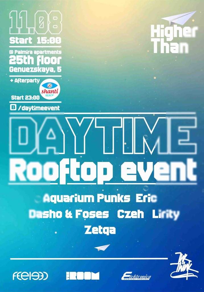 Daytime Rooftop Event - フライヤー表
