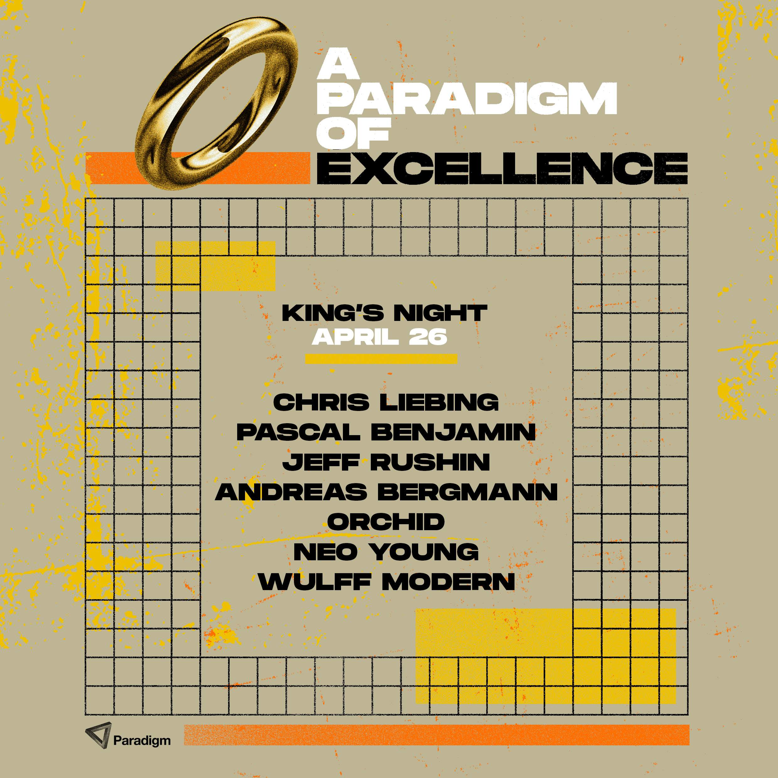 A Paradigm of Excellence: King's Night - フライヤー表