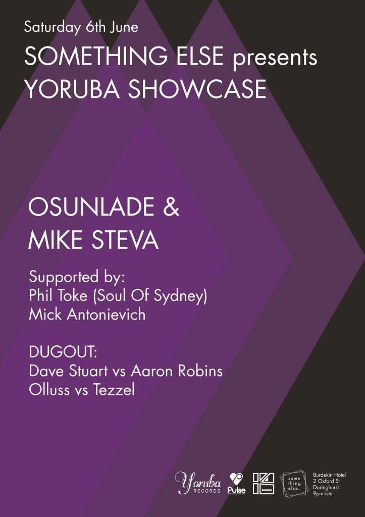 Something Else presents a Yoruba Records Showcase with Osunlade & Mike Steva - Página frontal