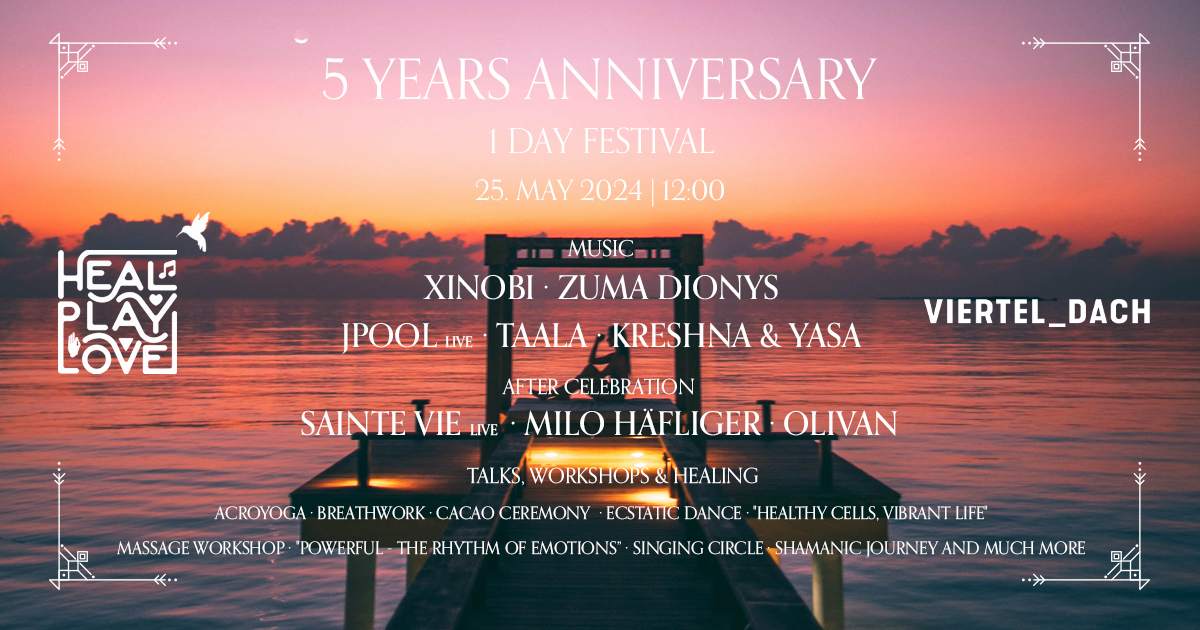 5 Years Heal play Love - 1 Day Festival - フライヤー表