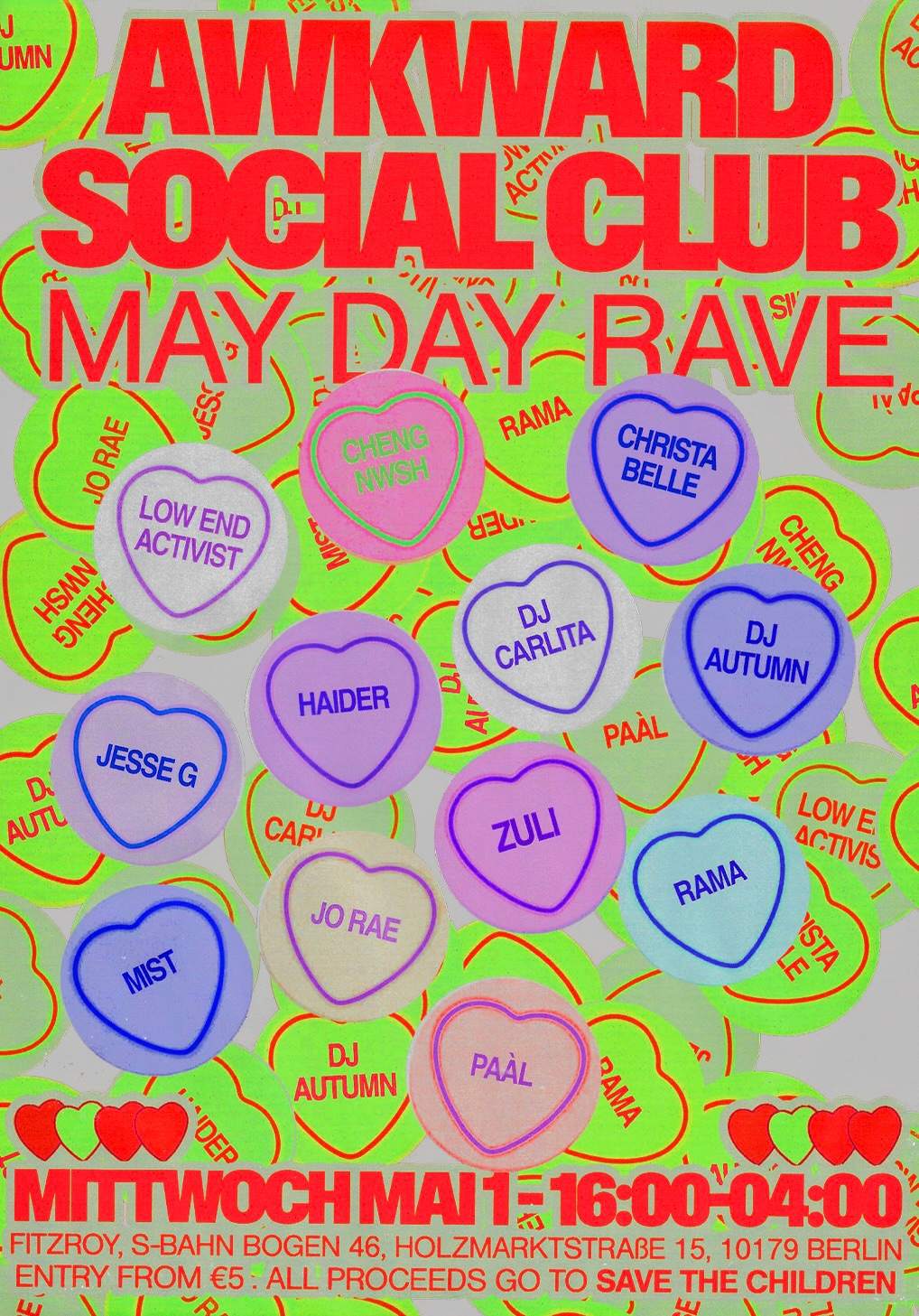 Awkward Social Club // May Day Rave - Página frontal