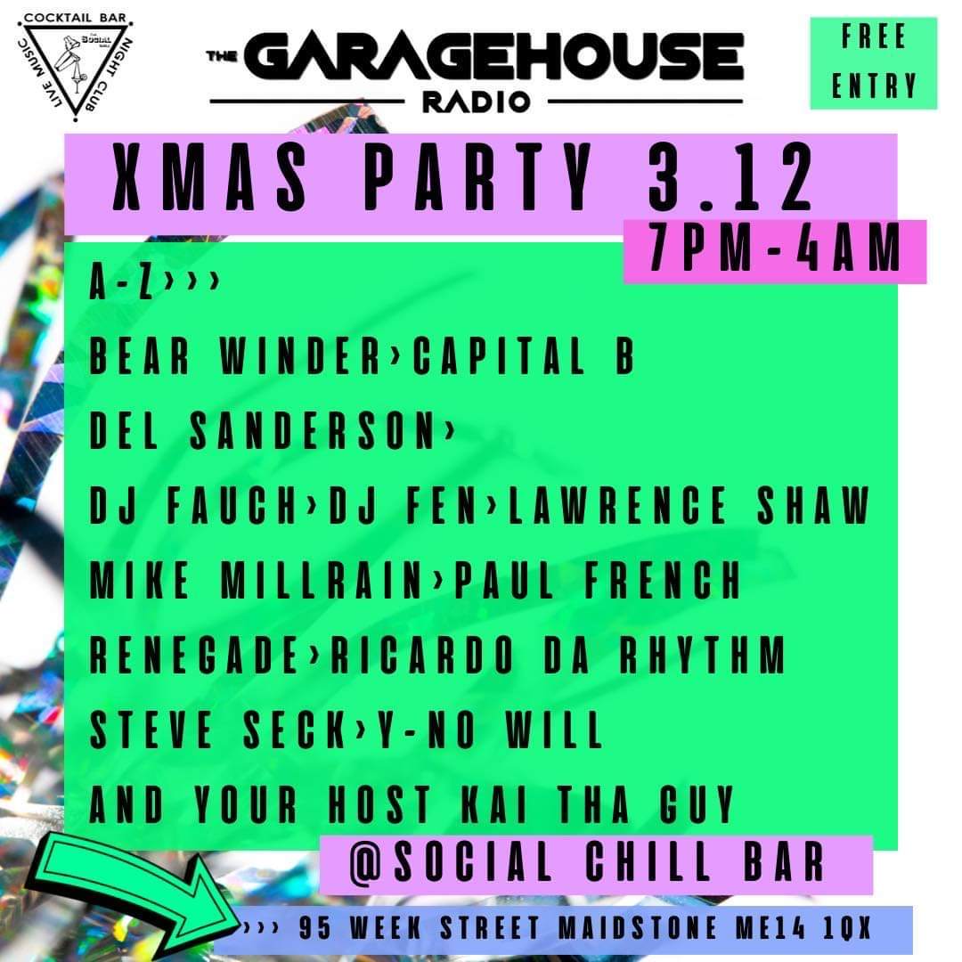 The Garage House Radio - Christmas Party 22 - Página frontal