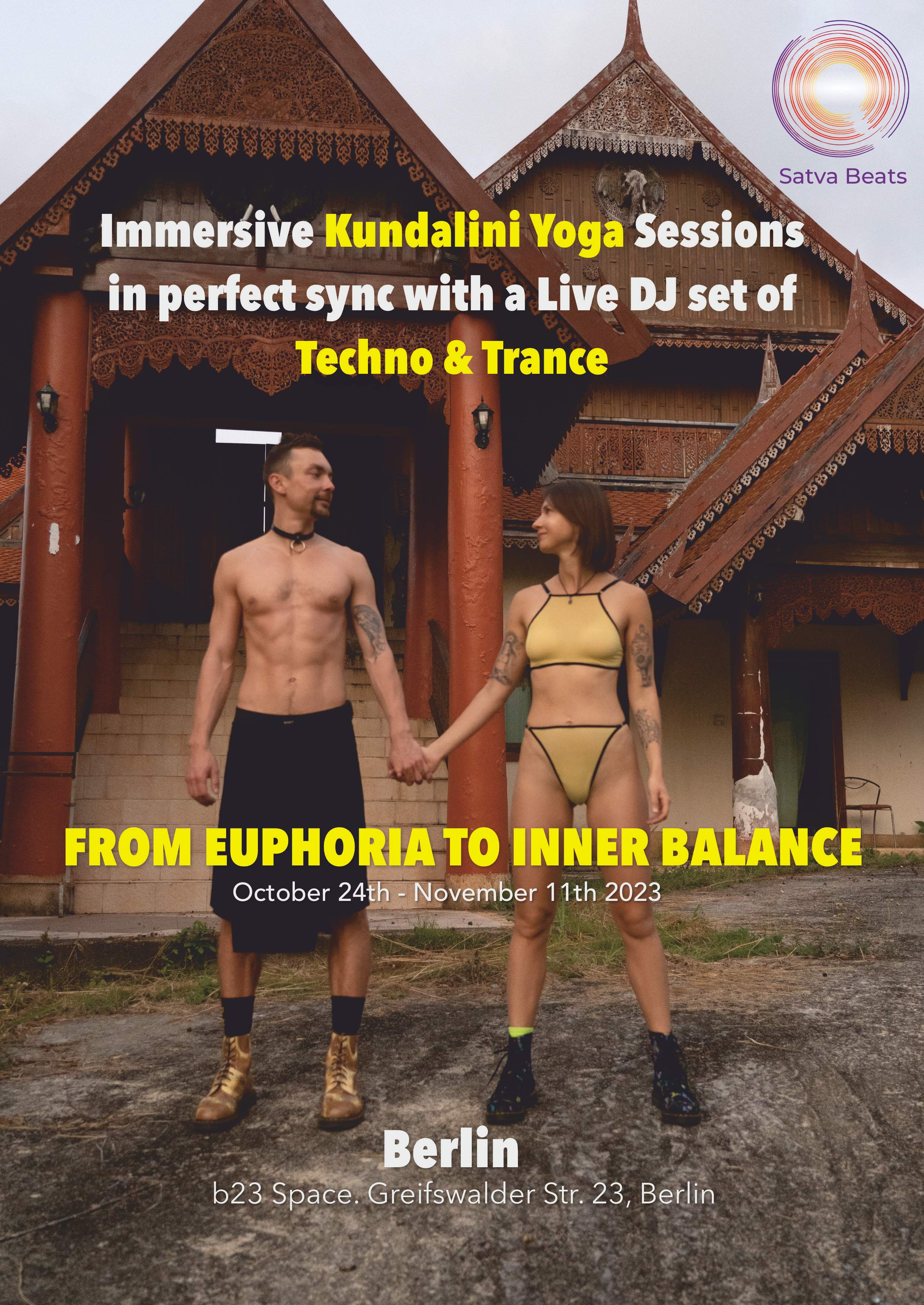 Kundalini Yoga session with a Live DJ set of Techno & Trance at B23 Space,  Berlín