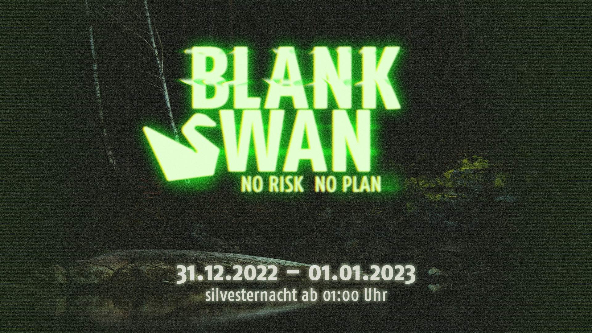 BLANK SWAN - NO RISK NO PLAN (NYE) - フライヤー表