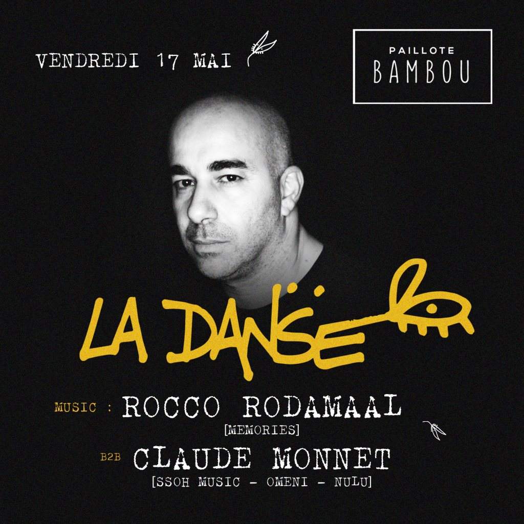LA Danse - Rocco Rodamaal (Memories) / Claude Monnet (Ssoh , Omeni , Nulu) - フライヤー表
