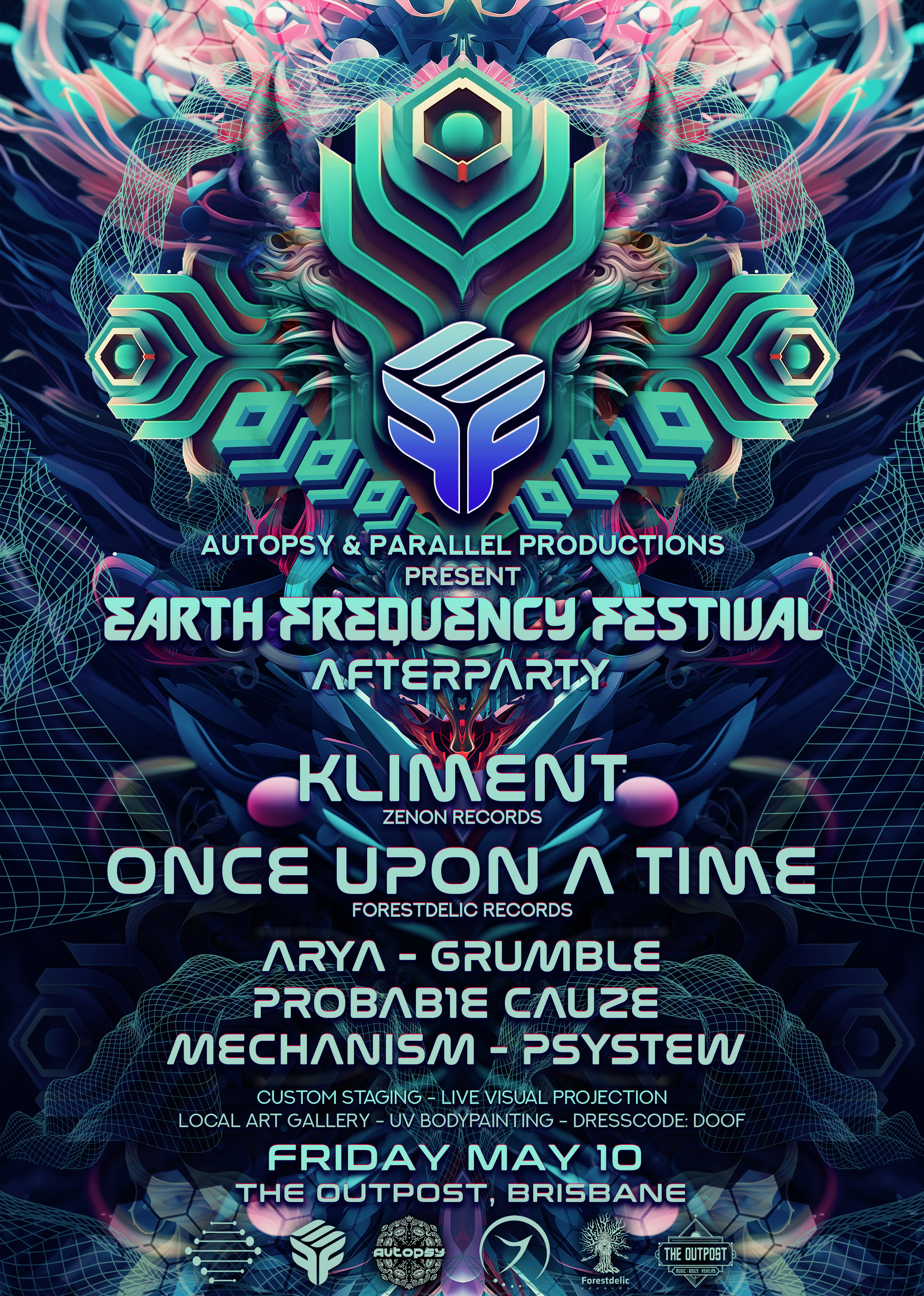 The 2024 EFF Afterparty ft Kliment (Zenon) and Once Upon A Time (Forestdelic Records) - Página frontal