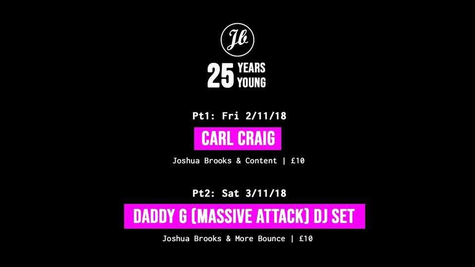 Joshua Brooks 25th Birthday with Carl Craig - Página frontal