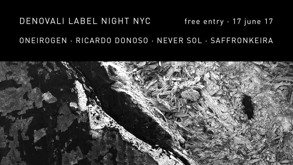 Denovali Label Night NYC - フライヤー表