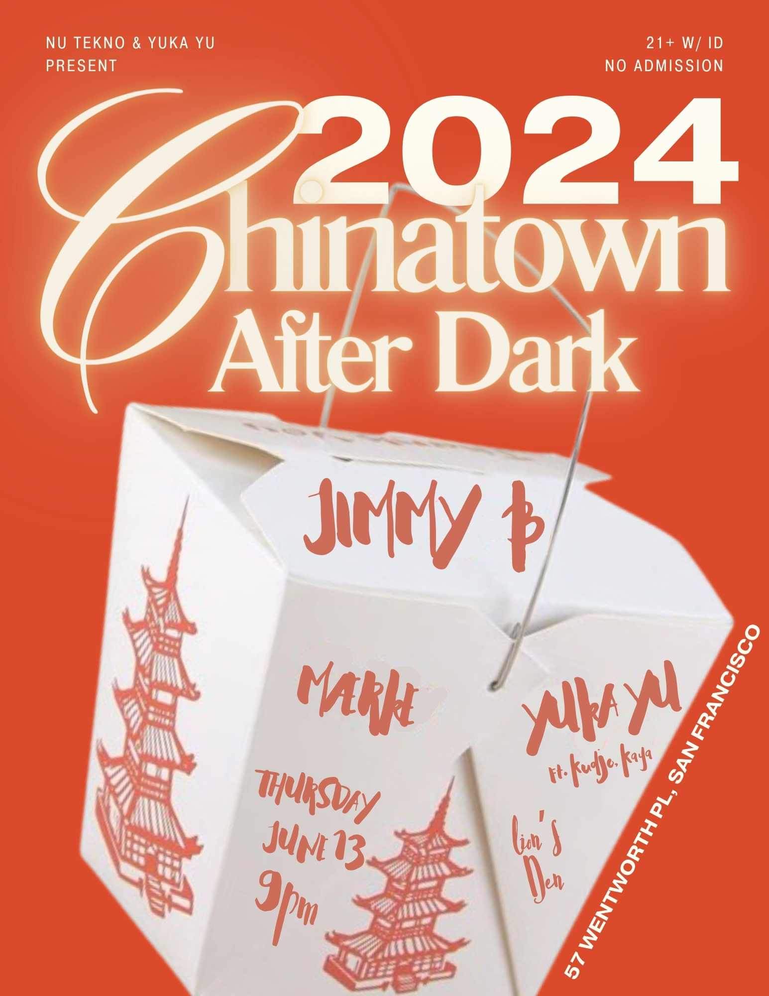 NU TEKNO presents Chinatown After Dark - フライヤー表
