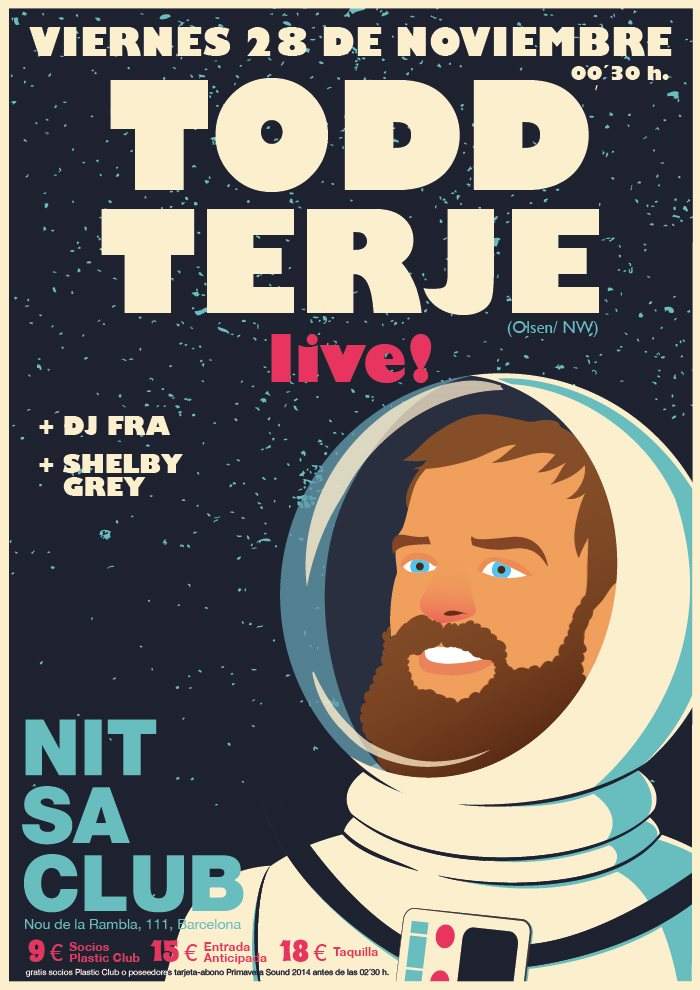 Todd Terje live! - Página frontal