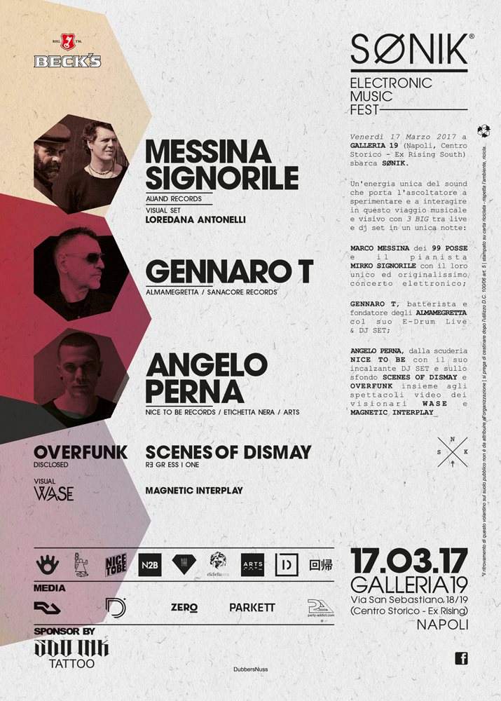 Sønik with Messina Signorile, Gennaro T & Angelo Perna - Página trasera