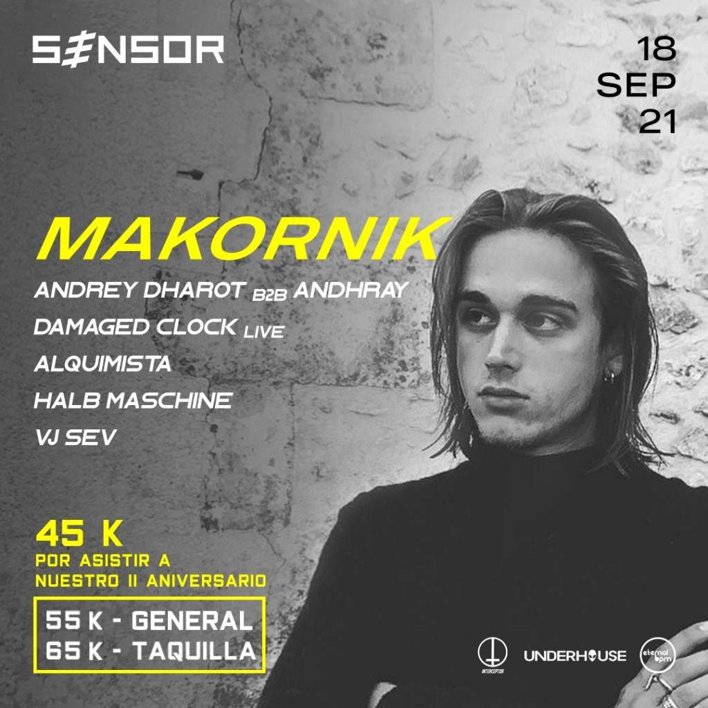 Sensor present Makornik - Página frontal