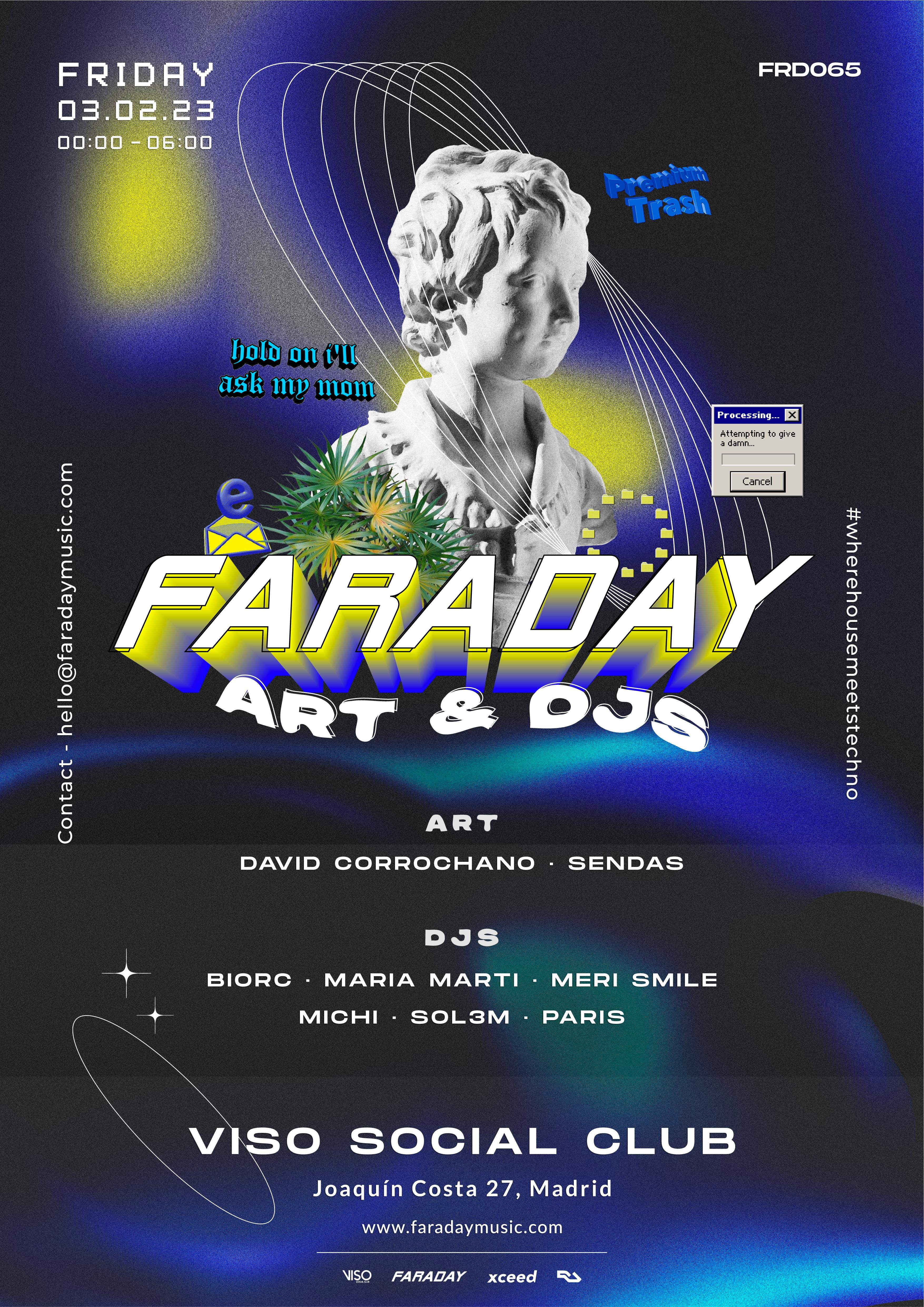 FARADAY: Art & Djs - Página frontal