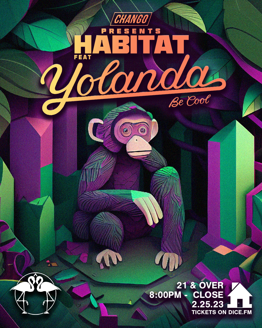 Habitat Ft. Yolanda Be Cool - フライヤー表