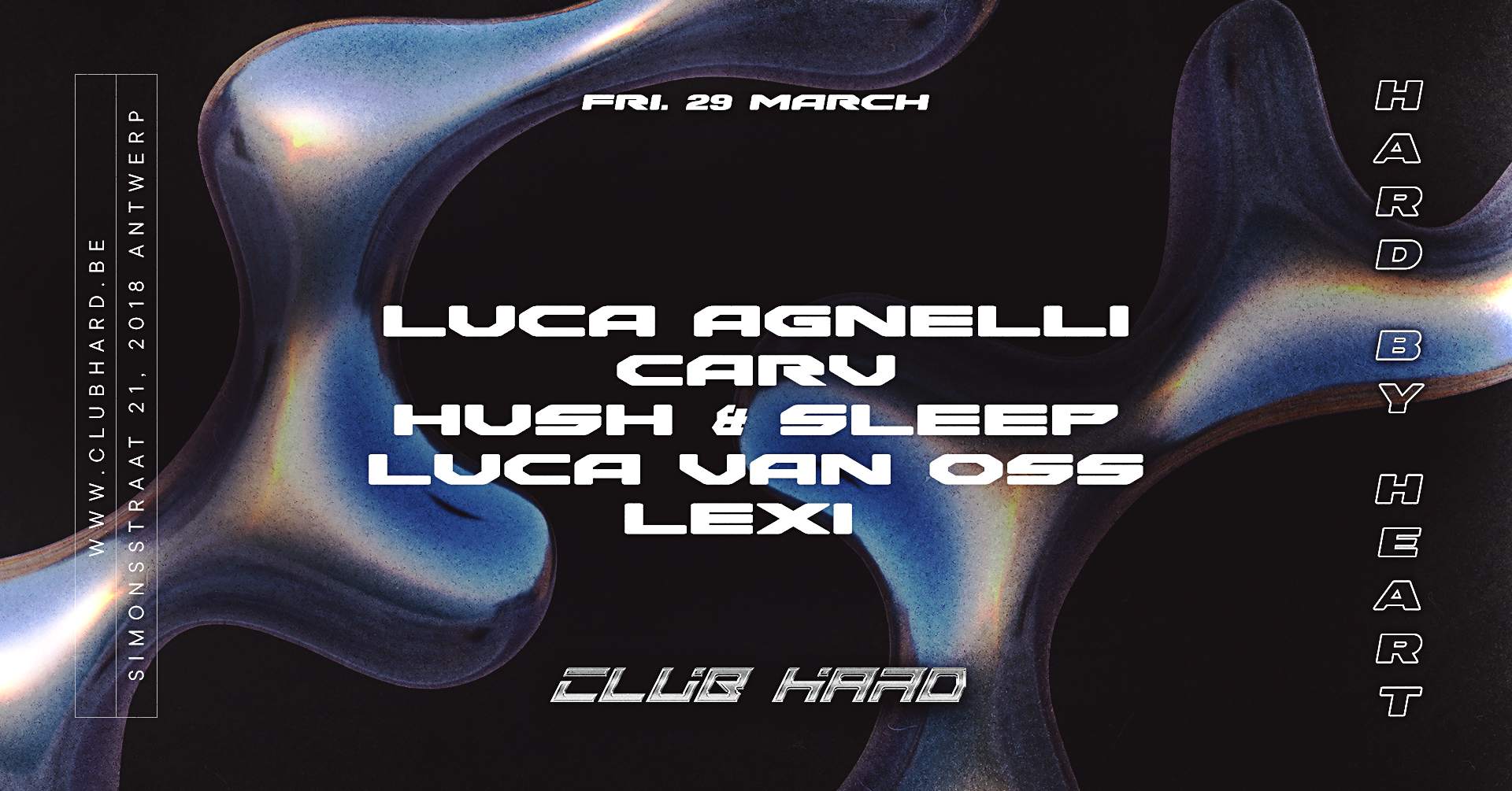 Club Hard W/ Luca Agnelli, CARV, Hush & Sleep, Luca van Oss, LEXI - Página frontal