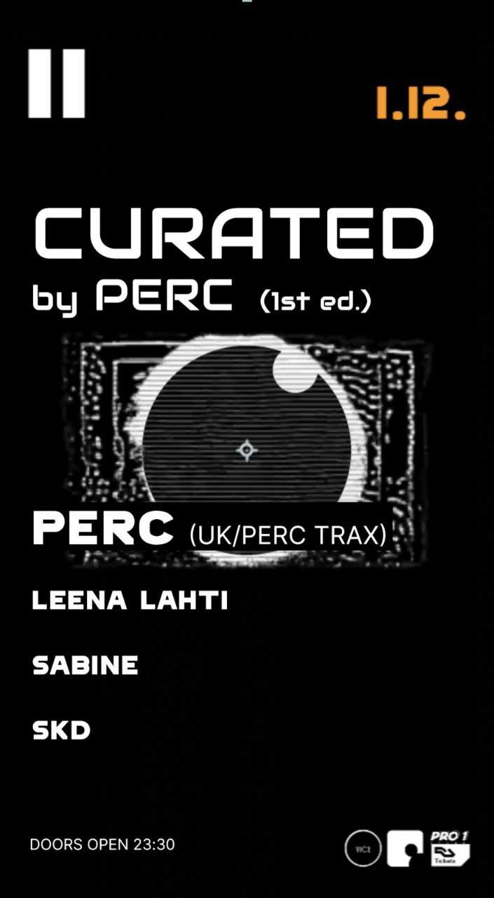 Curated by Perc - フライヤー表