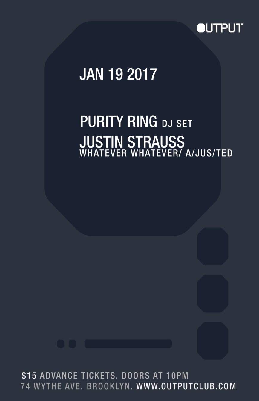 Purity Ring (DJ Set)/ Justin Strauss - Página trasera